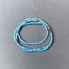 Turquoise Variscite Beads (pressed), Faceted, diameter 2×4 mm ±, length 38 cm ± on beading thread